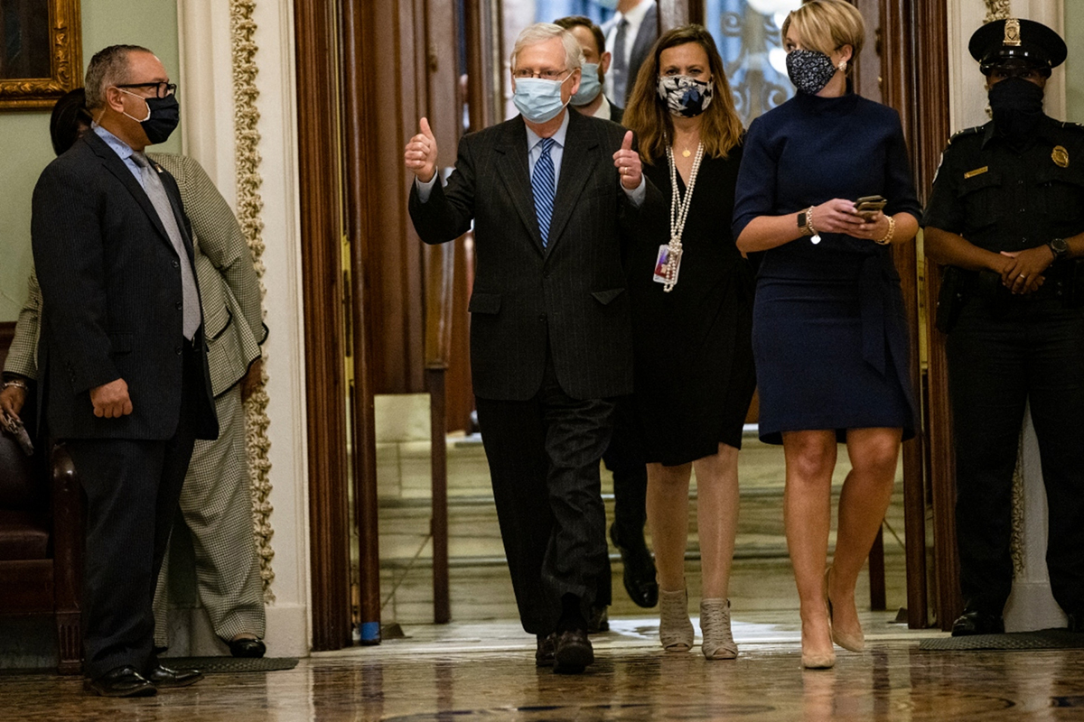 Amy Coney Barrett sworn in as Supreme Court Justice in Trump victory